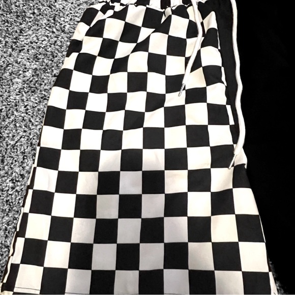 Black & White SHEIN “BLACK SWITCHES” Shorts - Picture 2 of 4